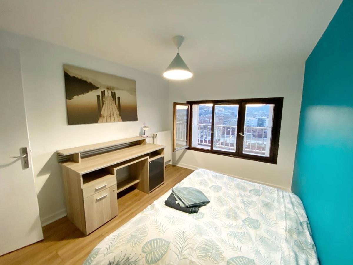 014 Chic & Cosy Grand Appart Duplex 76M2 Wifi Smart Tv Netflix Et Vue Panoramique سانت إتيان المظهر الخارجي الصورة
